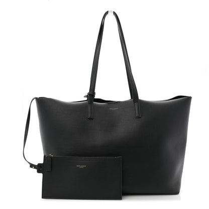 Saint Laurent Calfskin Large Shopping Tote Black 3 of 15