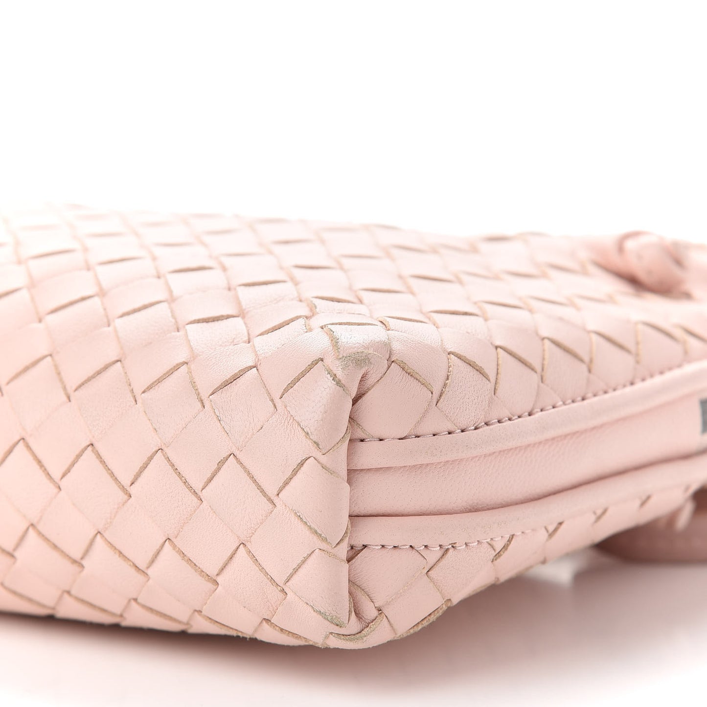 Nappa Intrecciato Nodini Crossbody Messenger Flamingo