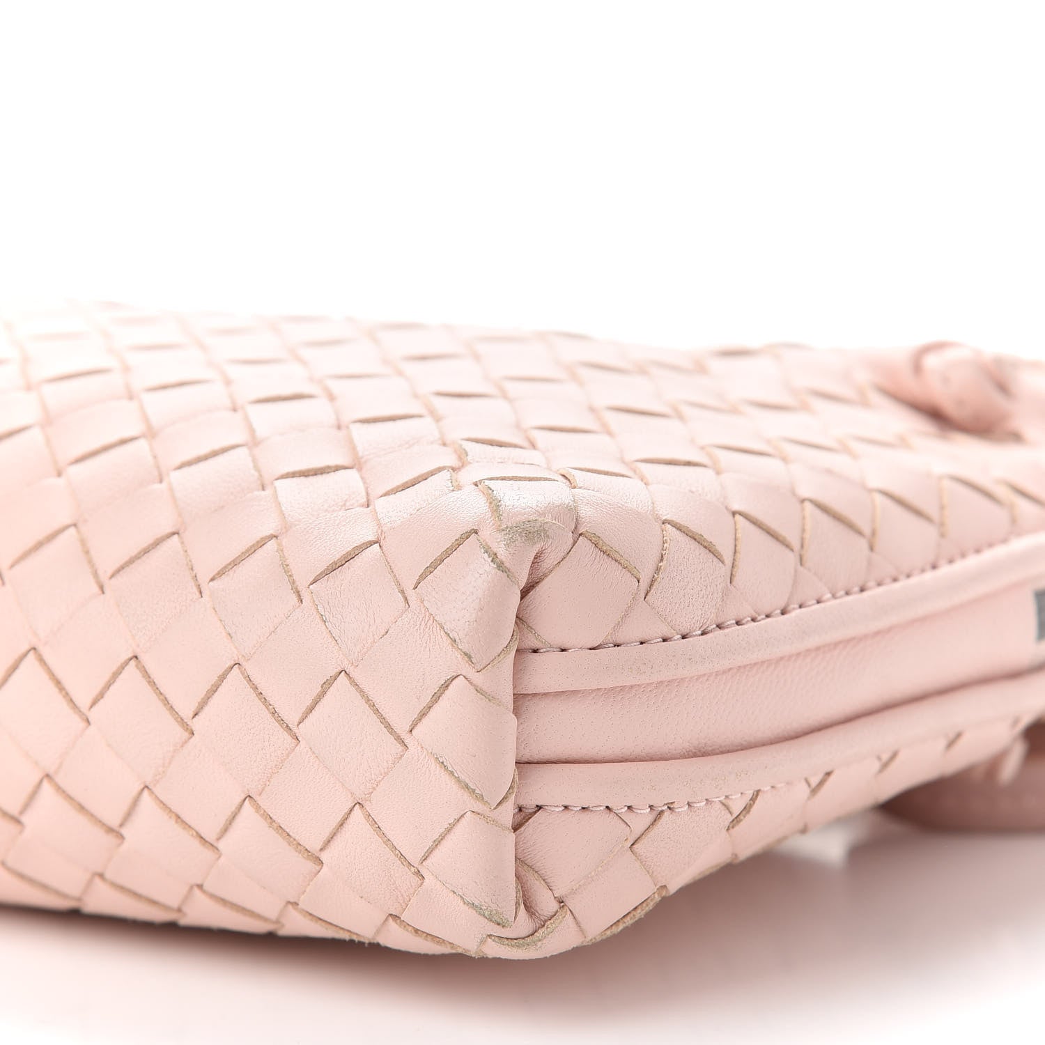 Bottega Veneta Nappa Intrecciato Nodini Crossbody Messenger Flamingo 8 of 9