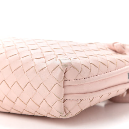Bottega Veneta Nappa Intrecciato Nodini Crossbody Messenger Flamingo 8 of 9