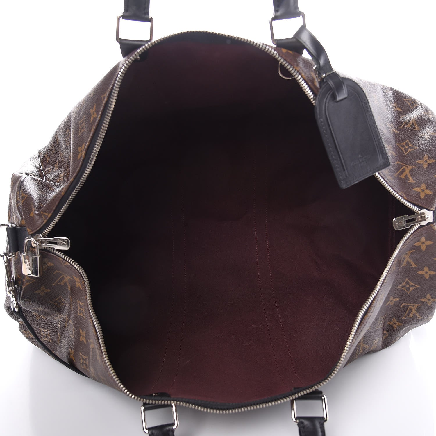 Louis Vuitton Monogram Macassar Keepall Bandouliere 55 5 of 12