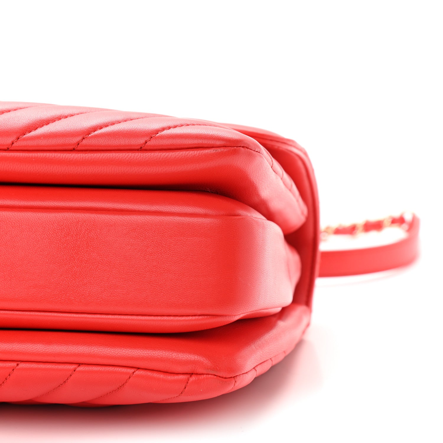 Chanel Lambskin Chevron Quilted Medium Trendy CC Dual Handle Flap Bag Red 8 of 8