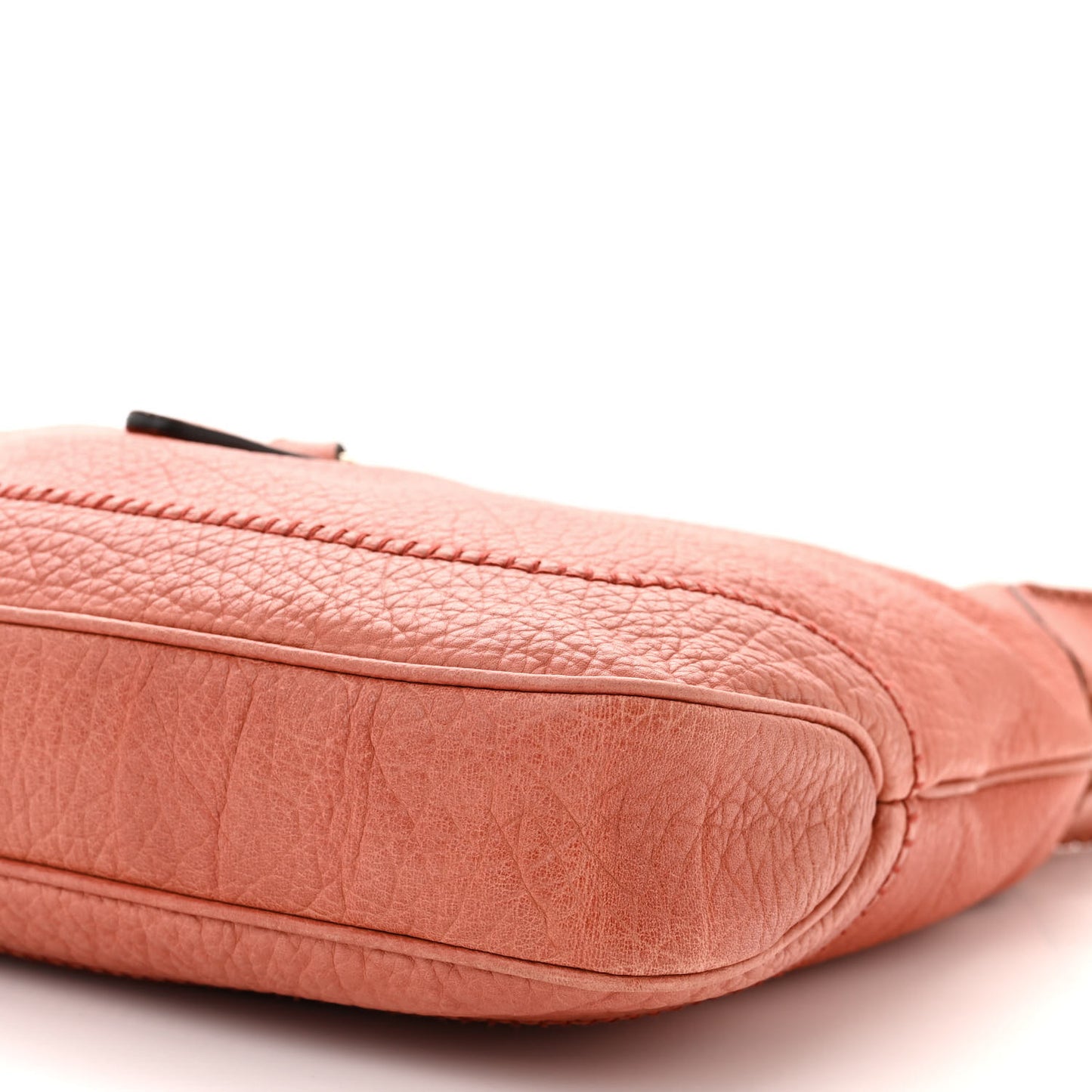 Pebbled Calfskin Medium New Jackie Shoulder Bag Coral