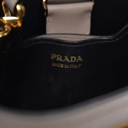 Prada Saffiano Cuir Medium Panier Bucket Bag Argilla Black 5 of 8
