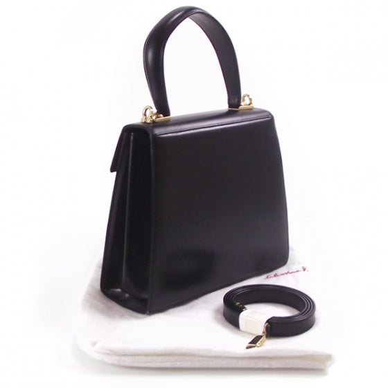 SALVATOREFERRAGAMOLadyGanciniBoxBagBlack