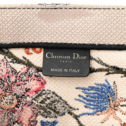 Christian Dior Canvas Embroidered Large Rosa Mutabilis Book Tote White Multicolor 6 of 10