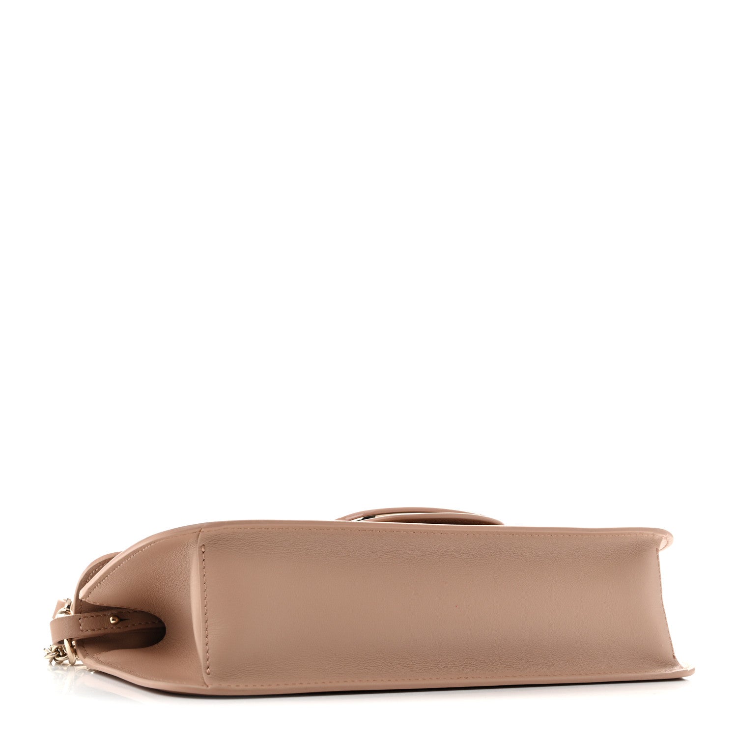 Valentino Garavani Calfskin Enamel Vlogo Loco Shoulder Bag Rose Cannelle 4 of 14