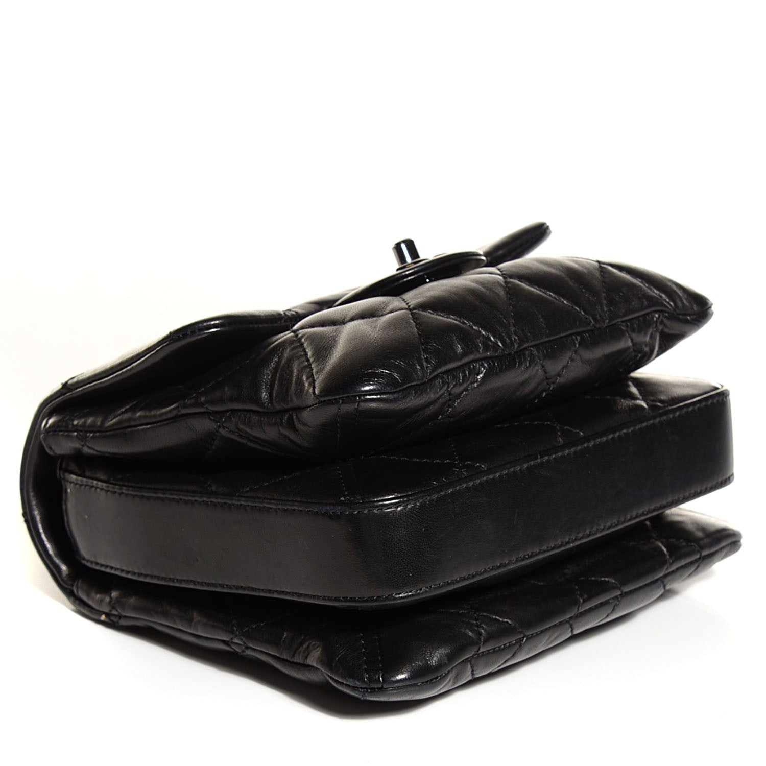 Chanel Lambskin Quilted Mini Chanel 3 Flap Black 4 of 8