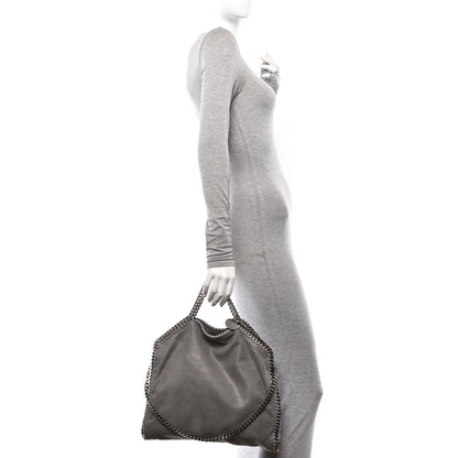 Stella McCartney Shaggy Deer Falabella Fold Over Tote Light Grey 2 of 10