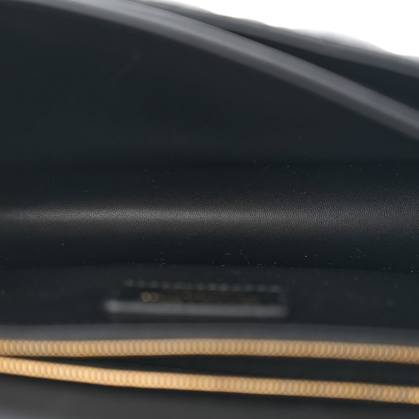 Lambskin Cannage Miss Dior Chain Pouch Black