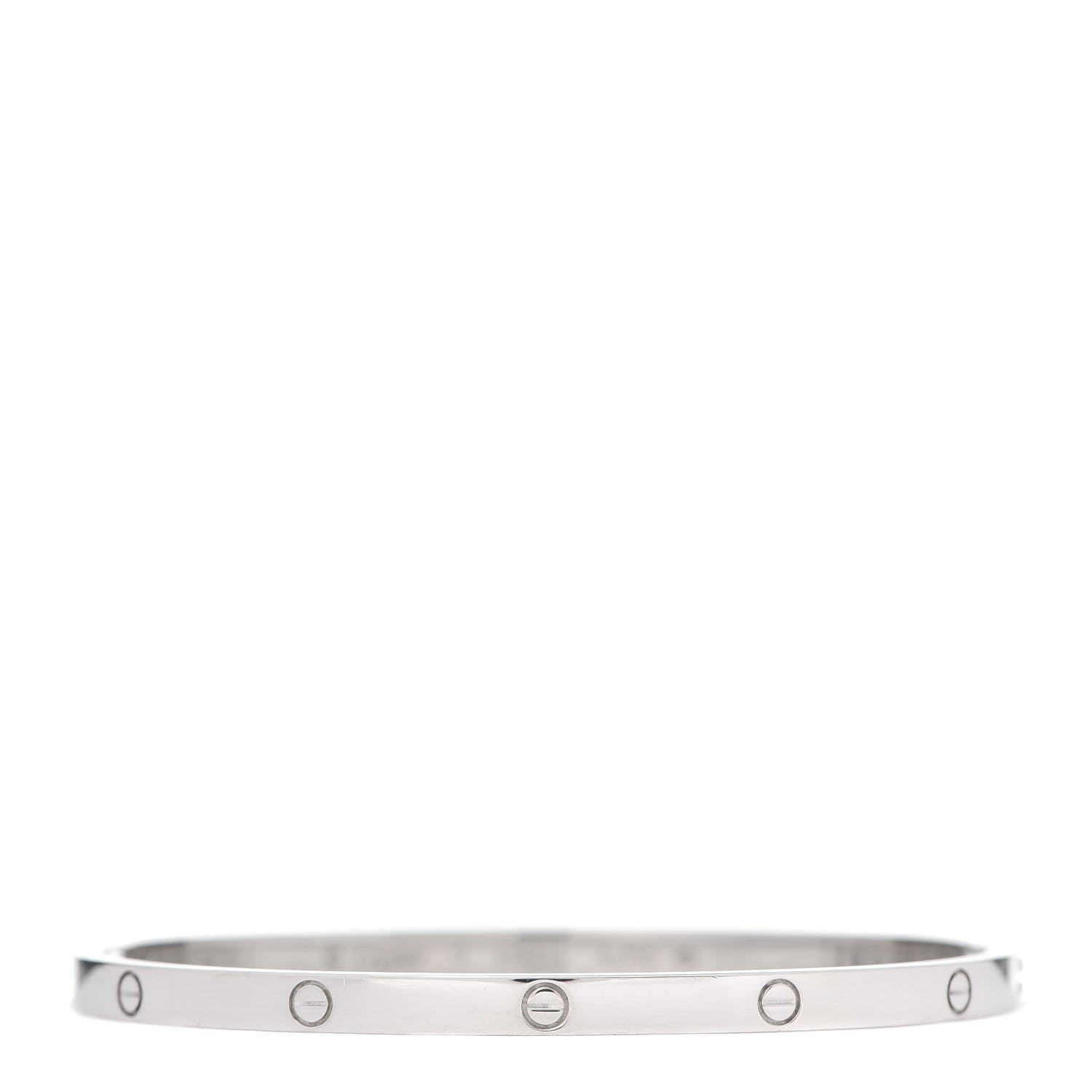 Cartier 18K White Gold Small LOVE Bracelet 17 1 of 6