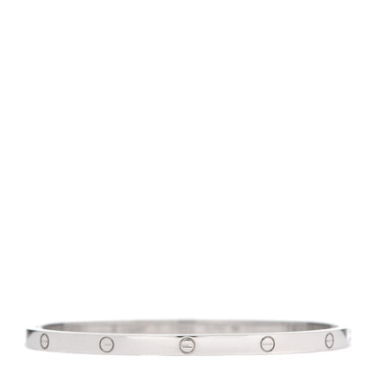 Cartier 18K White Gold Small LOVE Bracelet 17 1 of 6