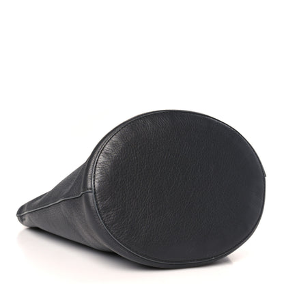 Mansur Gavriel Pebbled Calfskin Zip Bucket Bag Aglio 4 of 9