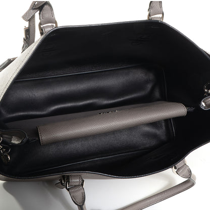 Prada Saffiano Cuir Double Handle Tote Argilla 5 of 14
