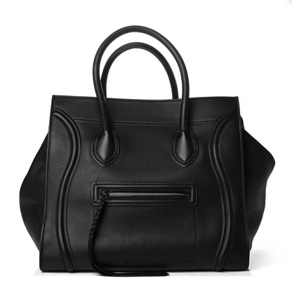 Celine Supple Calfskin Large Phantom Luggage Black 1 of 7