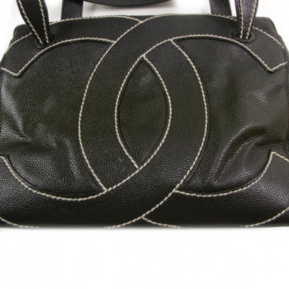 Chanel Caviar CC Stitched Small Tote Black 12 of 12