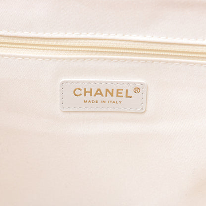 Chanel Canvas Pearl Large Deauville Tote Ecru Beige 6 of 10