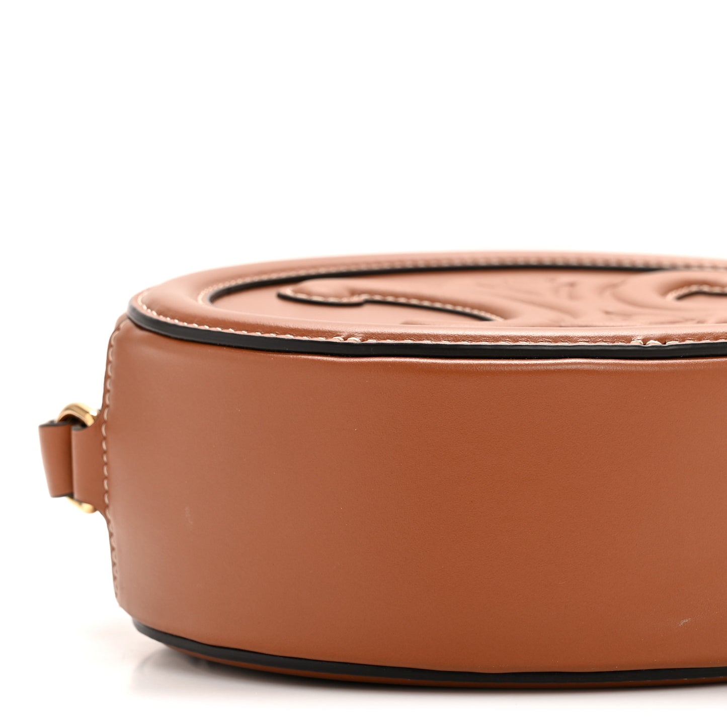 Smooth Calfskin Cuir Triomphe Oval Bag Tan