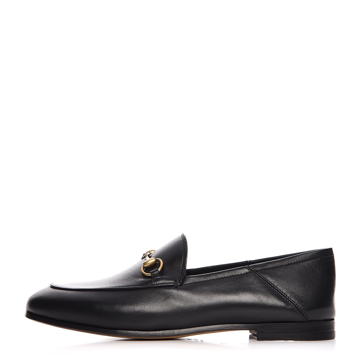 Lambskin Womens Brixton Horsebit Loafers 37 Black