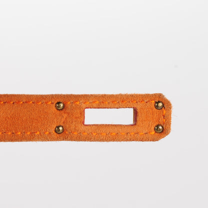 Hermes Veau Doblis Kelly Pochette Orange 6 of 16