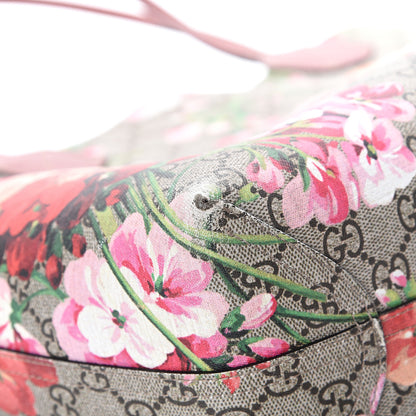 Gucci GG Supreme Monogram Blooms Medium Reversible Tote Beige Multicolor Dry Rose 14 of 22