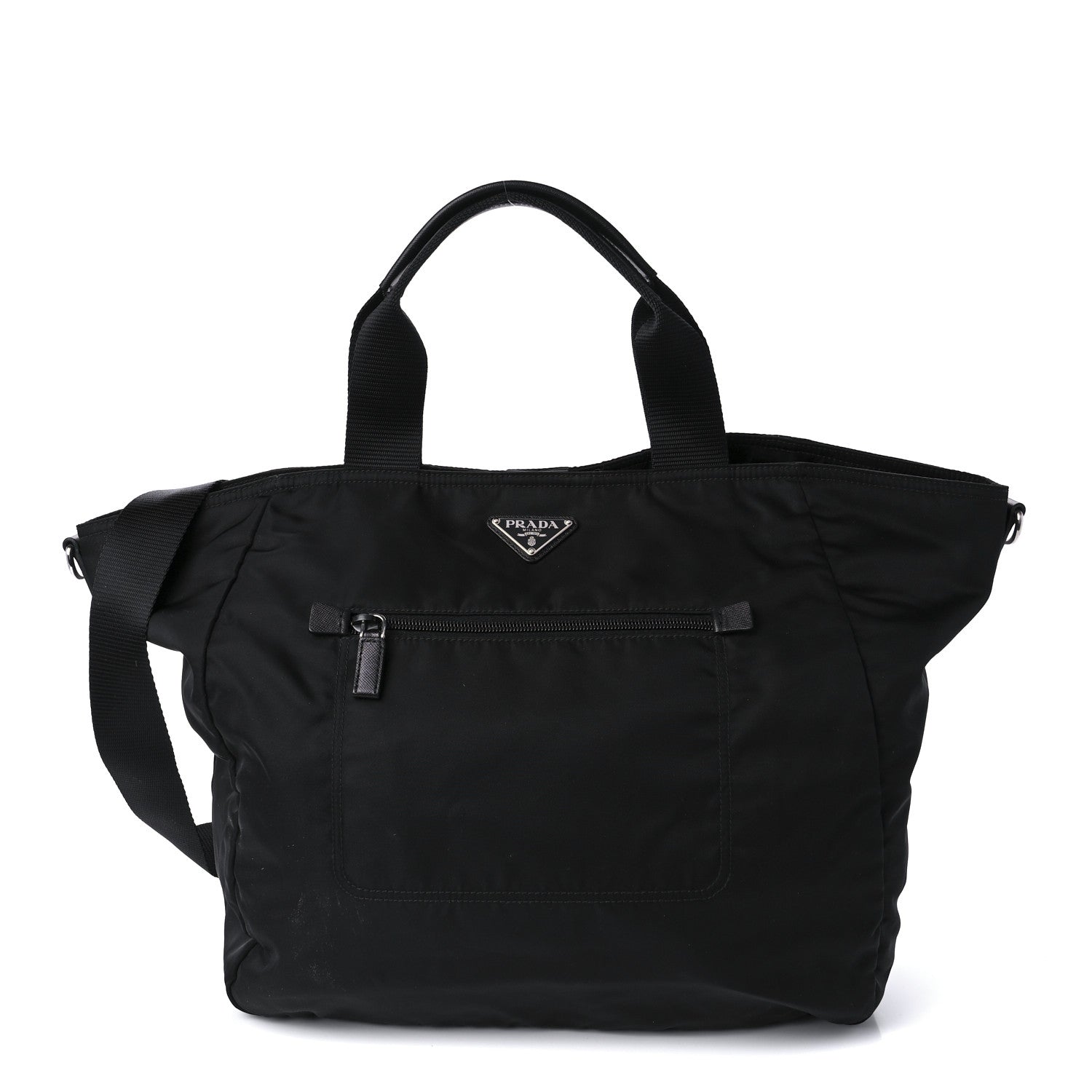 Prada Tessuto Nylon Shopping Tote Black 1 of 9