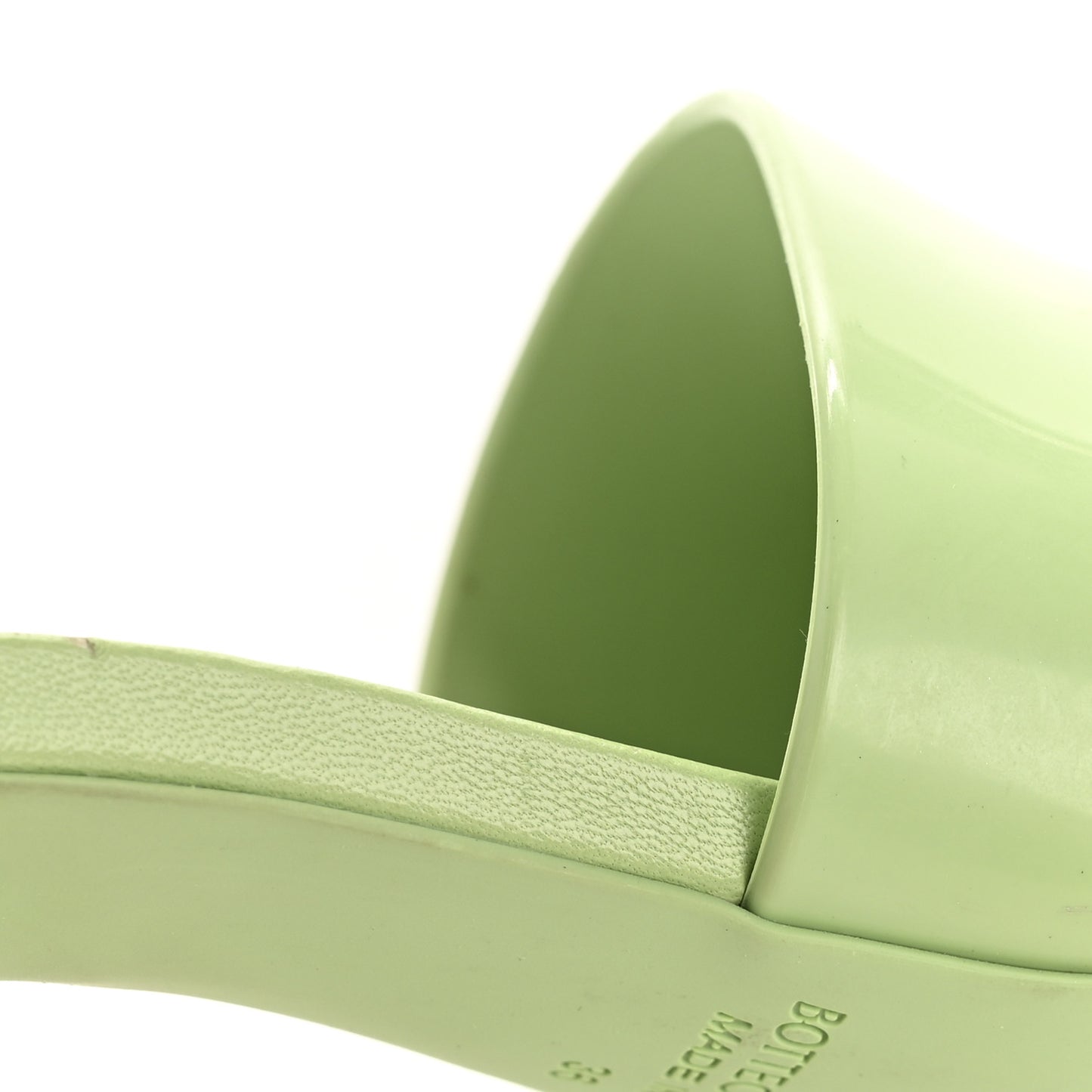Rubber Mule Sandals 36 Pistachio