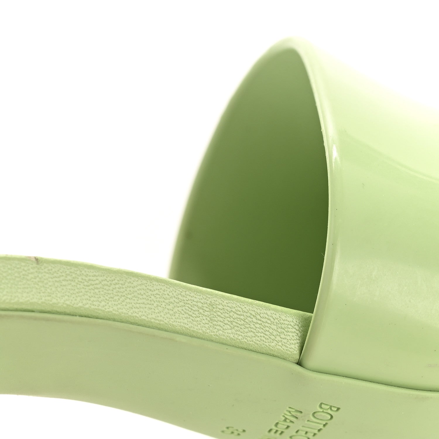 Bottega Veneta Rubber Mule Sandals 36 Pistachio 10 of 11