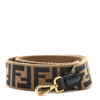 Fendi Ribbon Vitello Century FF 1974  Strap You Fango Marrone Ebano 1 of 3