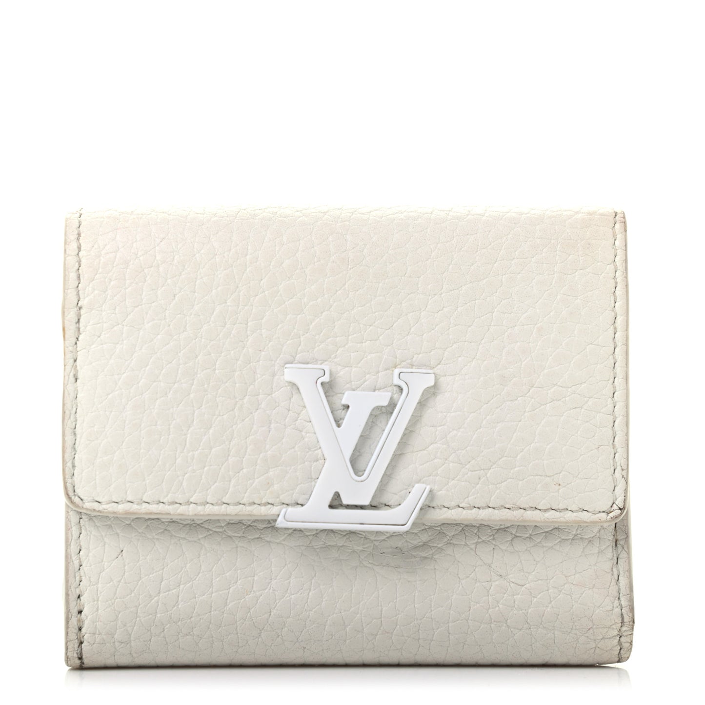 Taurillon Capucines XS Wallet White