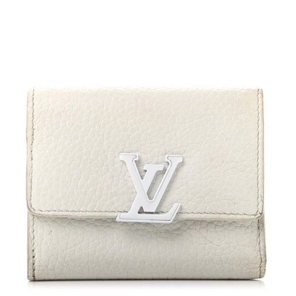 Louis Vuitton Taurillon Capucines XS Wallet White 1 of 15