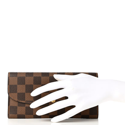 Louis Vuitton Damier Ebene Emilie Wallet 2 of 7