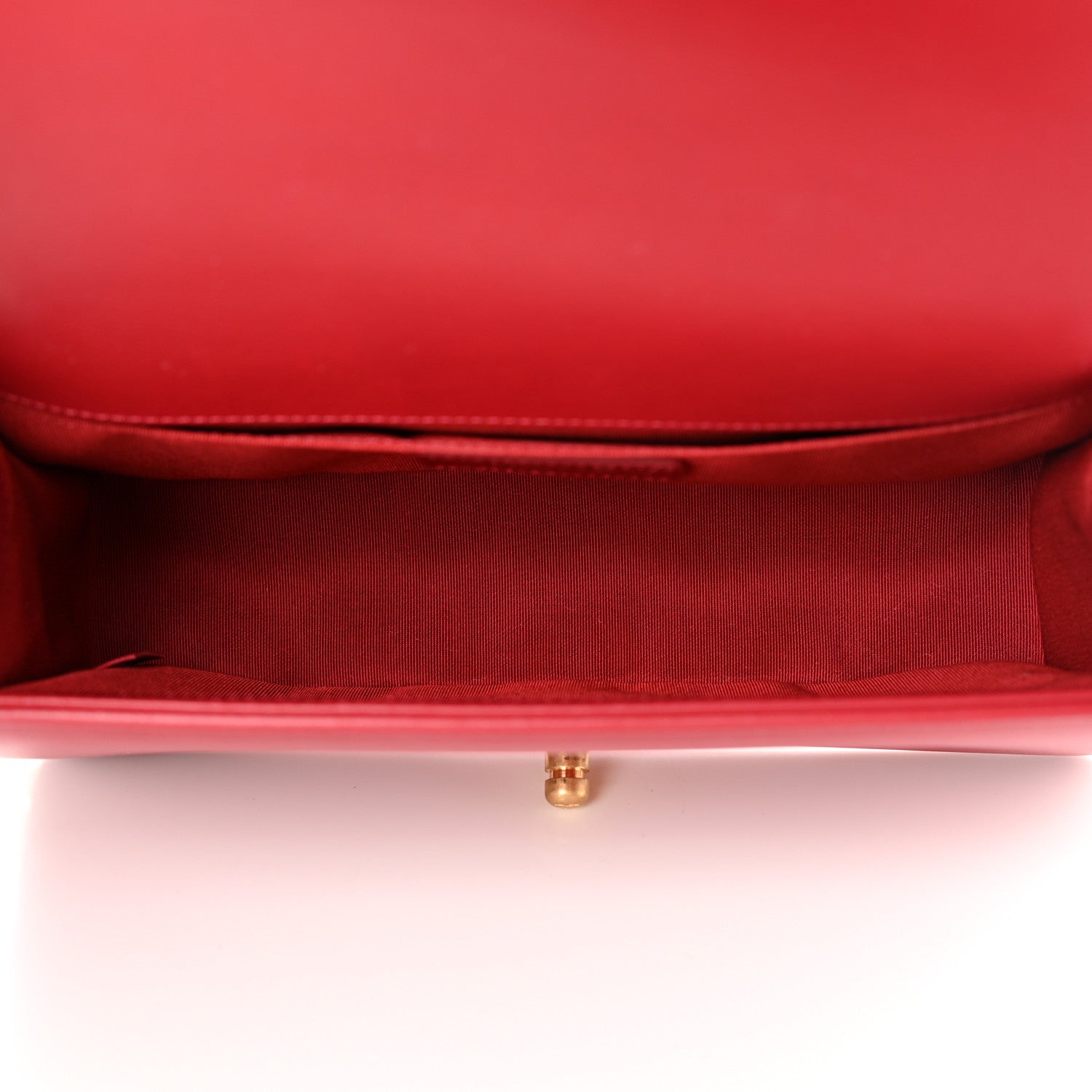 Chanel Calfskin Medium Boy Logo Top Handle Flap Red 5 of 13