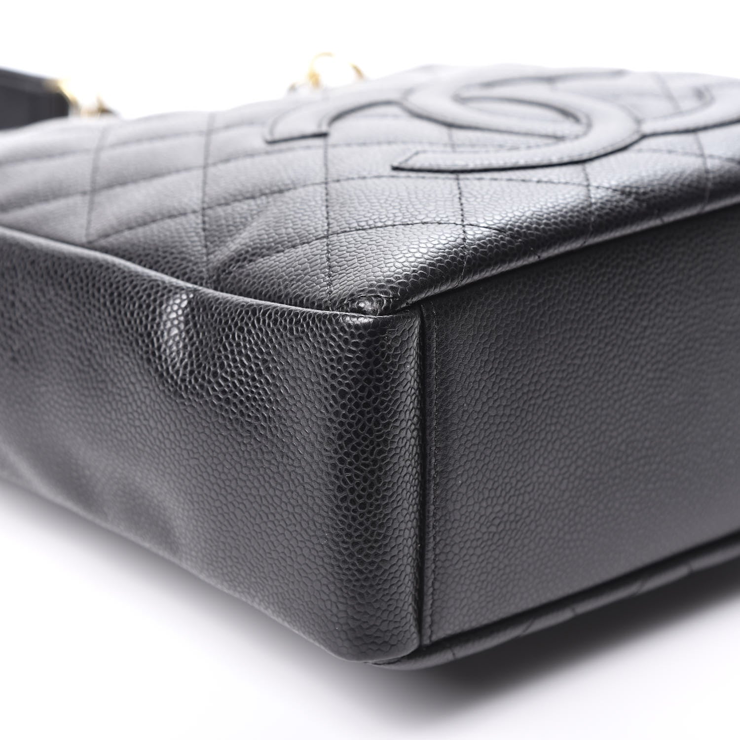 Chanel Caviar Quilted Petit Shopping Tote PST Black 6 of 10