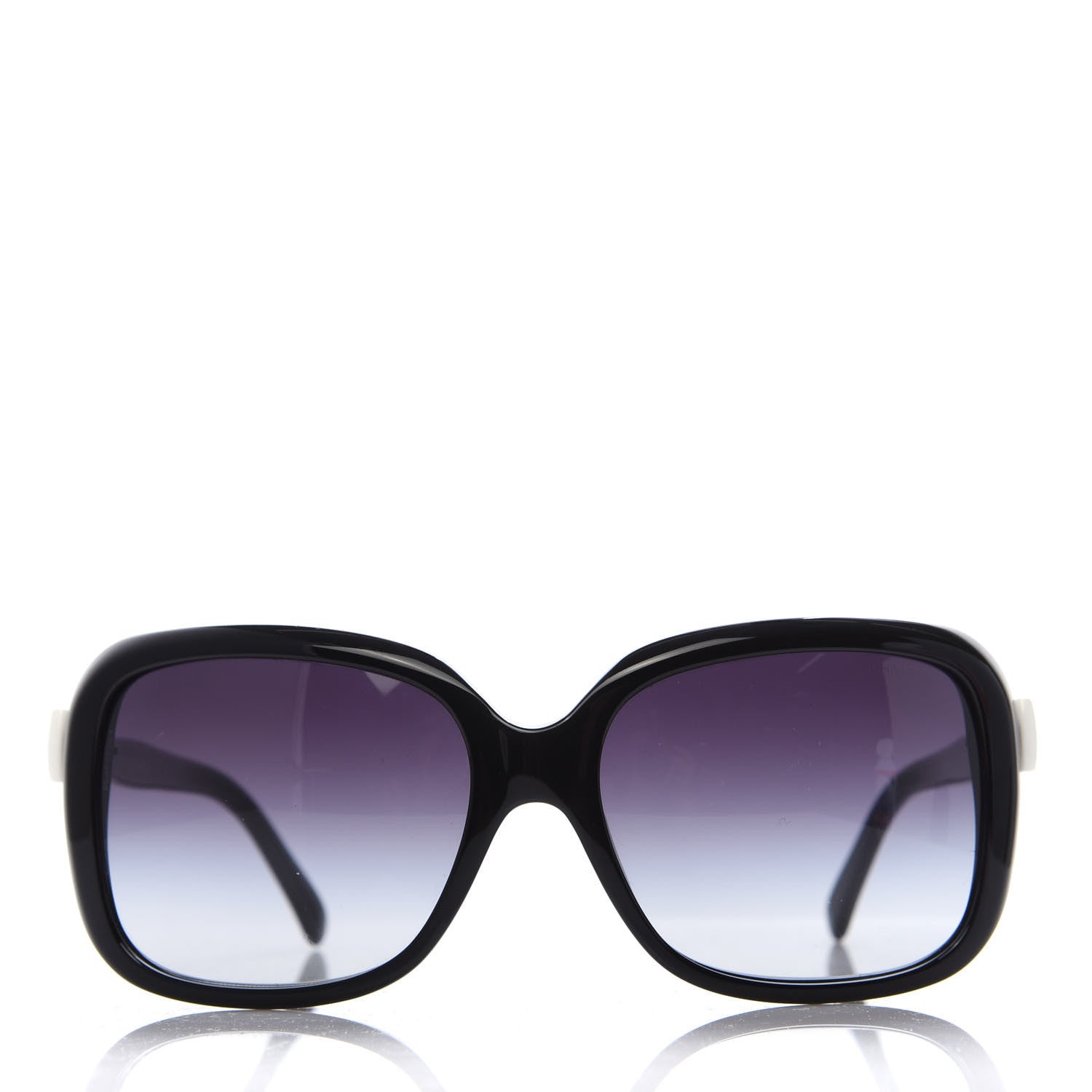 Chanel CC Bow Sunglasses 5171 Black White 2 of 8