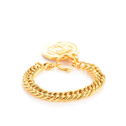 Chanel 31 Rue Cambon Paris Medallion Chain Bracelet Gold 5 of 5