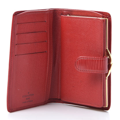 Louis Vuitton Epi French Purse Wallet Castillan Red 4 of 9