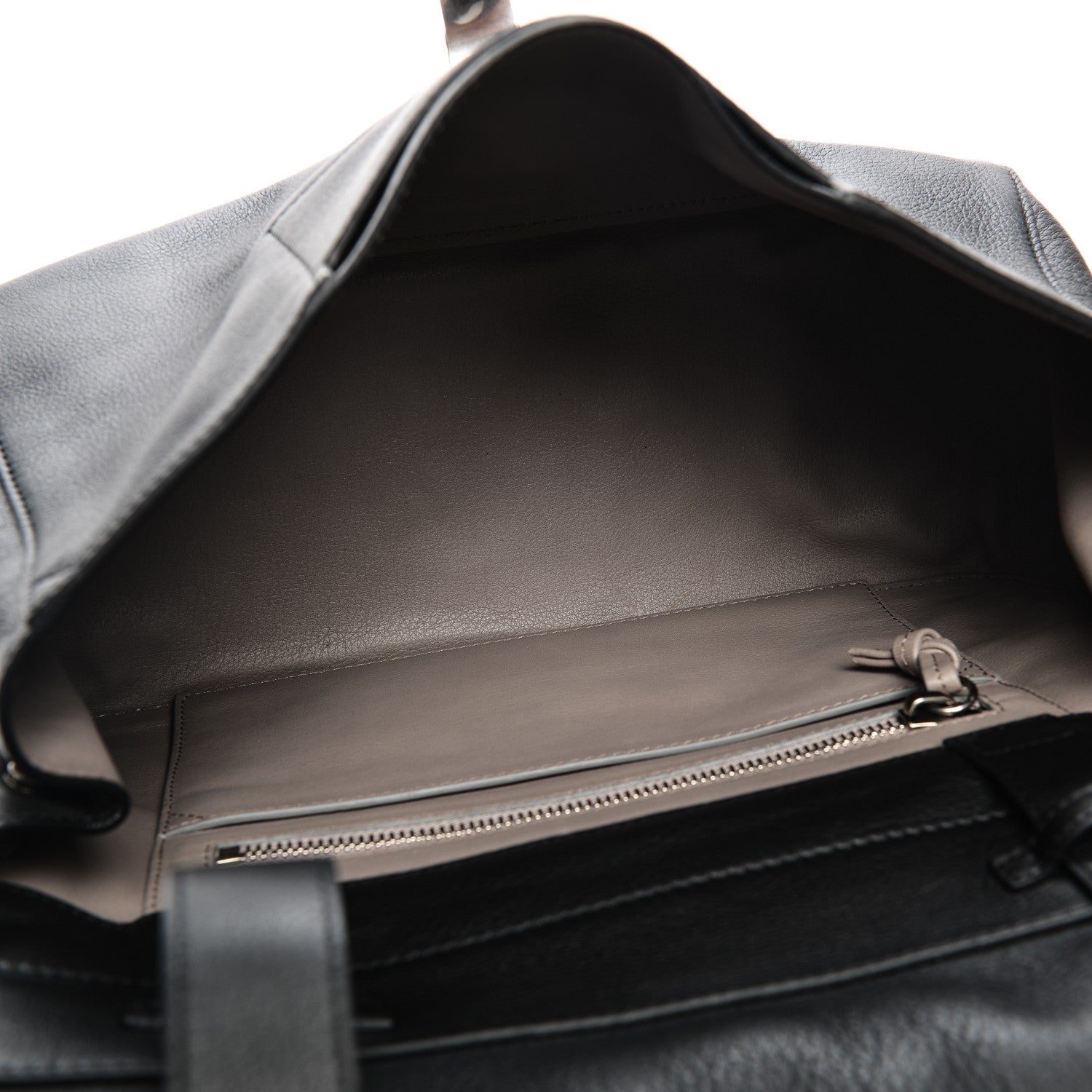 Proenza Schouler Pebbled Calfskin Double Sided PS Courier Bag Black 5 of 7