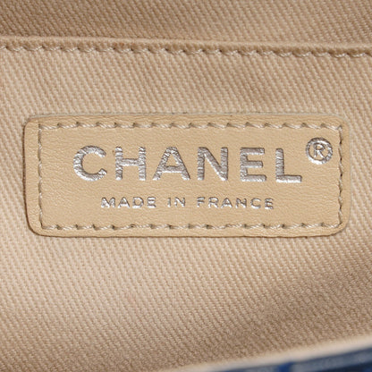 Chanel Calfskin Quilted In The Business Flap Dark Blue 7 of 8