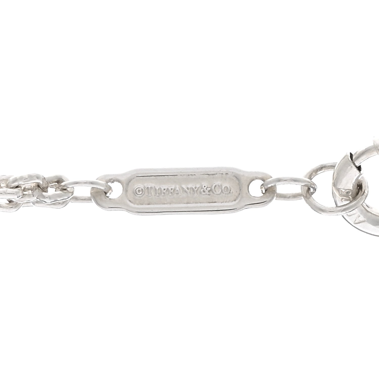 Tiffany Sterling Silver Double HardWear Link Pendant Necklace 4 of 4