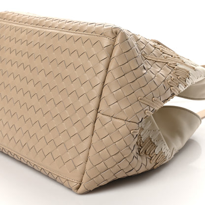 Bottega Veneta Nappa Intrecciato Medium Flow Wave Tote Mink Mist 10 of 10