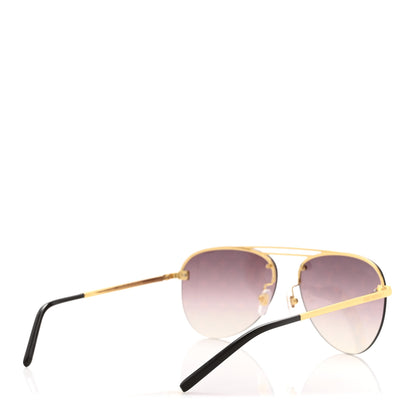 Louis Vuitton Metal Clockwise Sunglasses Z1020E Gold Brown 4 of 7