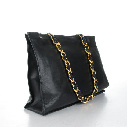 Chanel Lambskin CC Tote Black 3 of 8