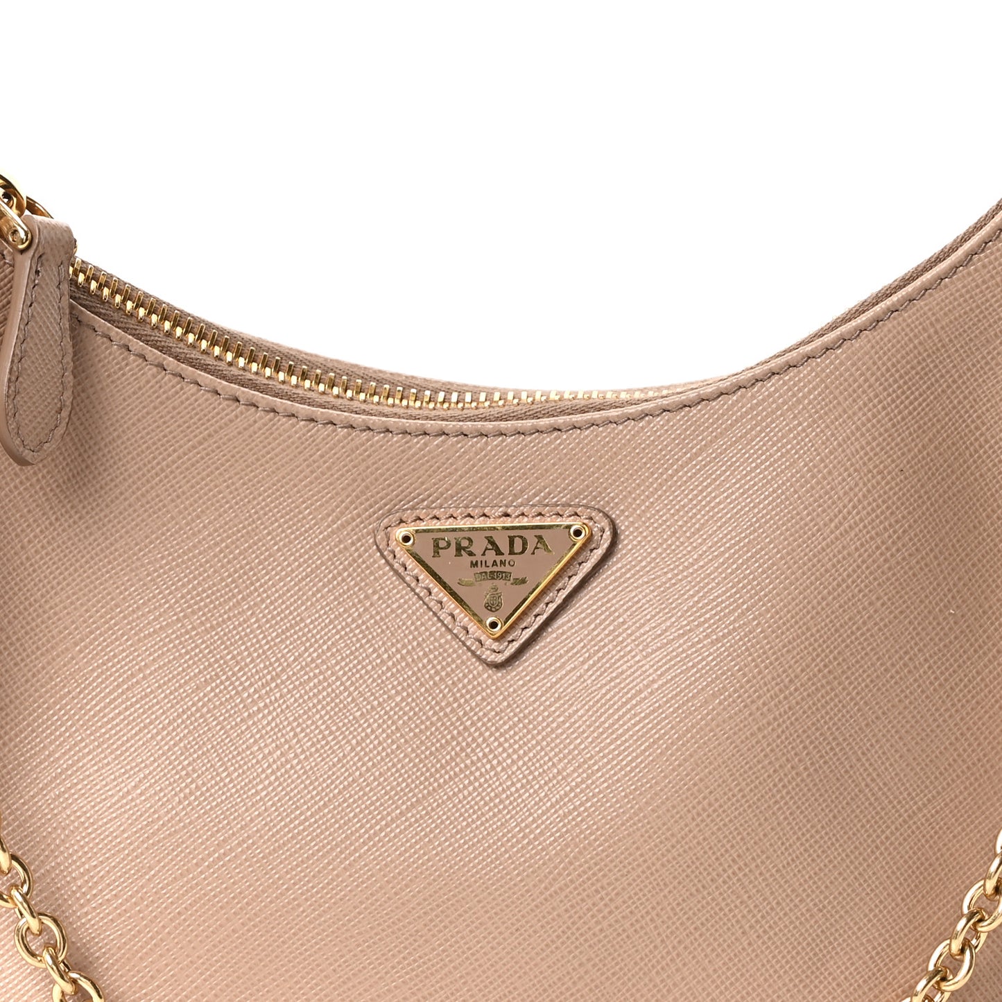 Saffiano Lux Re-Edition 2005 Shoulder Bag Cammeo
