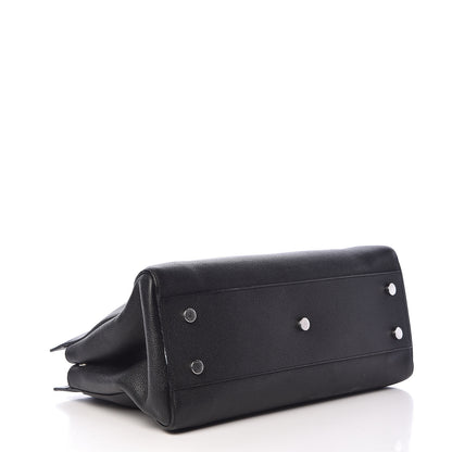 Saint Laurent Grained Calfskin Medium Rive Gauche Cabas Black 4 of 22