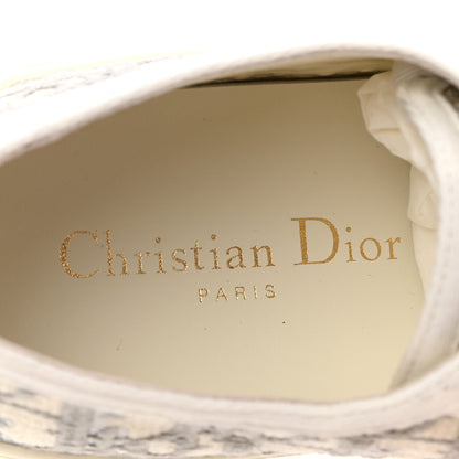 Christian Dior Canvas Oblique Walk'N'Dior Low Top Sneakers 38 Grey Stone 7 of 8