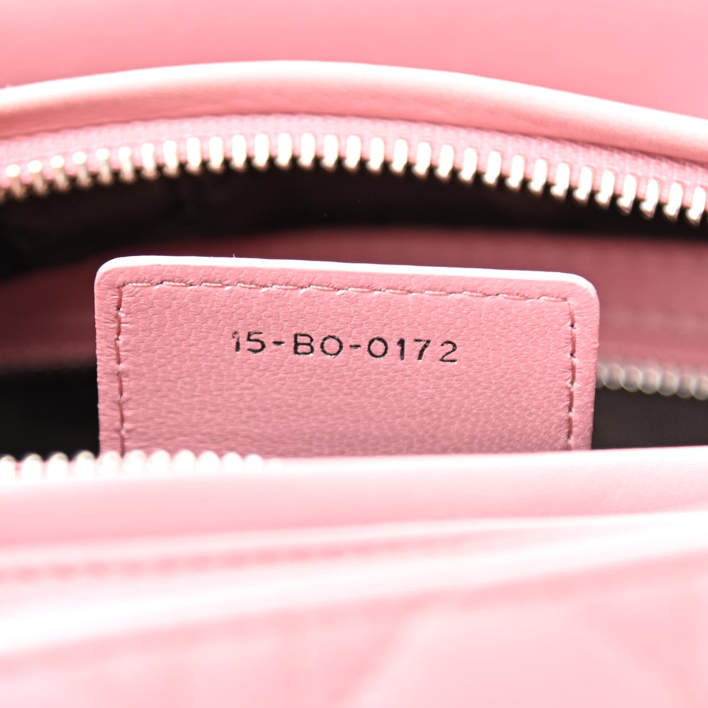 Lambskin Cannage Medium Lady Dior Rose Clair