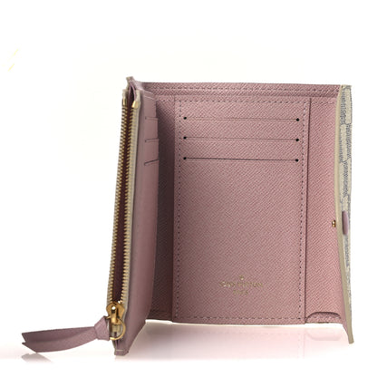 Louis Vuitton Damier Azur Victorine Wallet Rose Ballerine 5 of 9