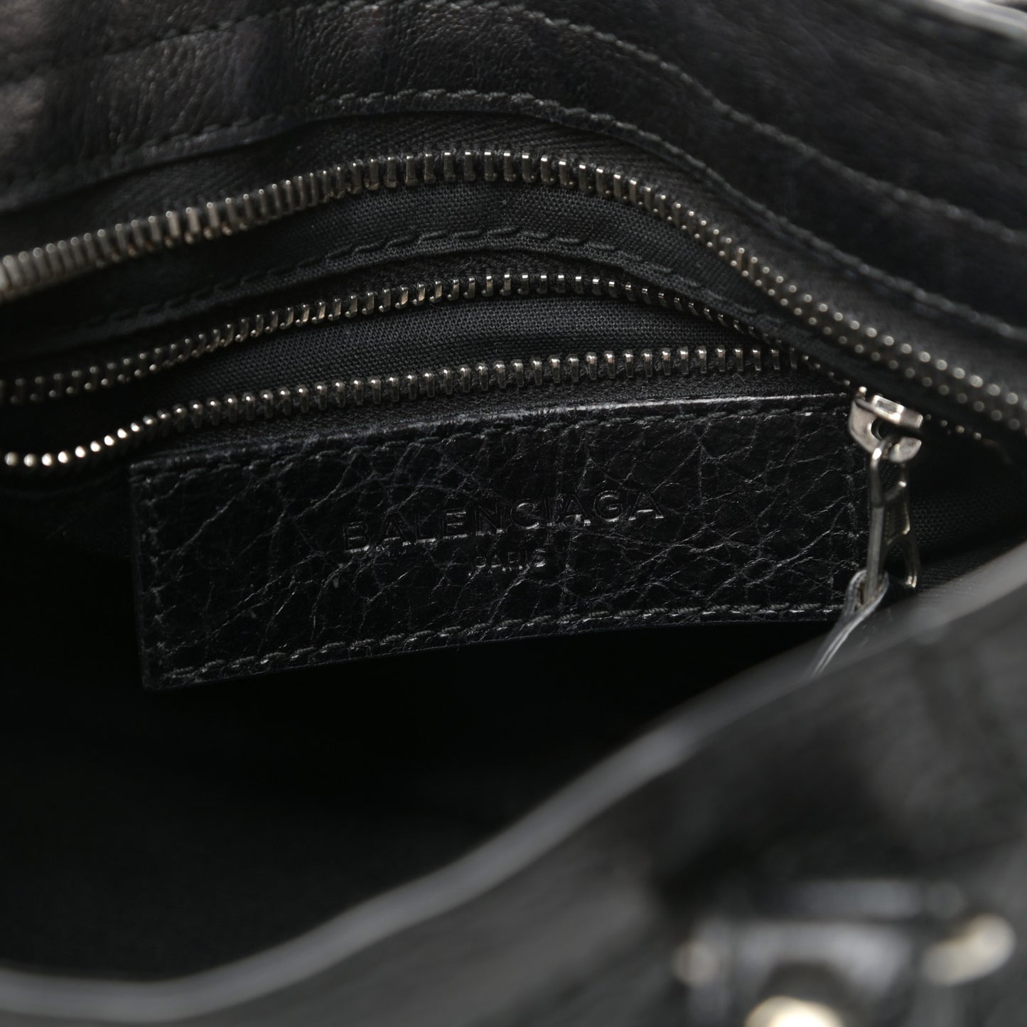Agneau Giant 12 Silver Hardware Mini City Black