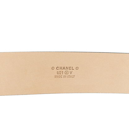 Chanel Calfskin Belt 95 38 Black 5 of 7